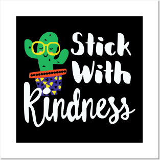 Funny Cactus Stick with kindness Orange Gift Unity Day Posters and Art